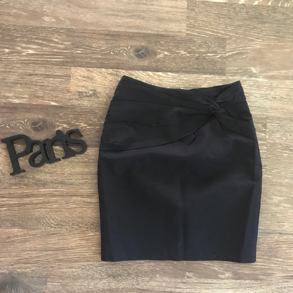 H&M black dress skirt with pretty gathered detail
